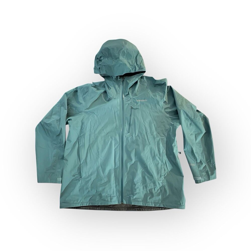 Patagonia Men’s XXL GORE-TEX Lightweight Rain Jacket Waterproof Shell Teal Tate